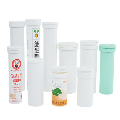 2024 Customized Plastic PP Effervescent Tablet Tube Flip-sealed Pill Bottle for Food