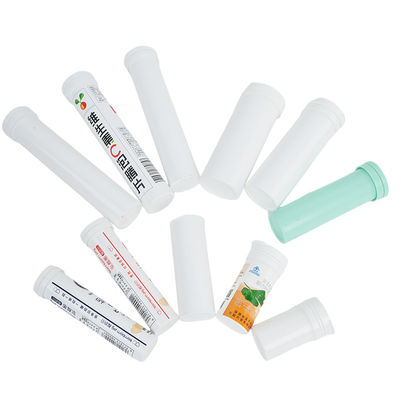 Personal Care Clear Plastic Vitamin C Effervescent Tablet Tubes with Lid Packaging Box