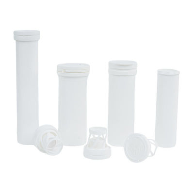 Customized Logo Effervescent Tablet Bottle with Cap and Food Grade PP Collar Material