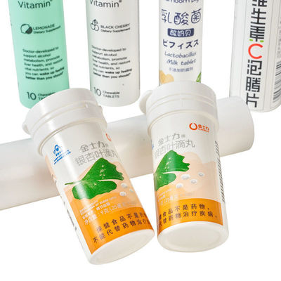 Easy Clean PP Collar Material Vitamin C Effervescent Tablet Bottles OEM Acceptance