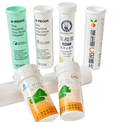 Easy Clean PP Collar Material Vitamin C Effervescent Tablet Bottles OEM Acceptance