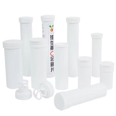 Matte Surface Vitamin Effervescent Bottle 150ml PP Straight Plastic Tube for Travel Empty