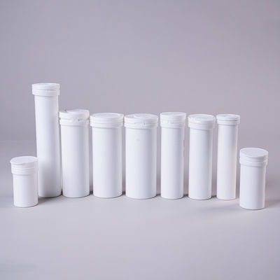 OEM Printing 30 40 50ml Vitamin C Effervescent Tablet Tubes Plastic Test Strip Vial Bottle Logo