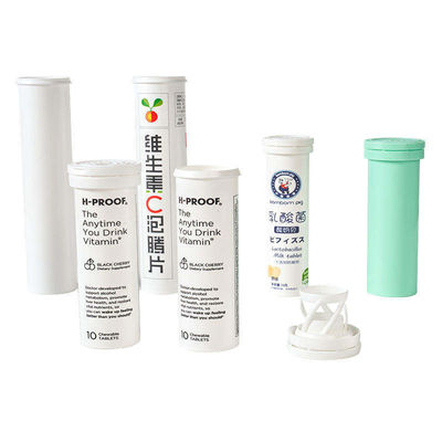 Supply Customized Logo Design Empty Vitamin C Plus Effervescent Tablet Tube With Cap