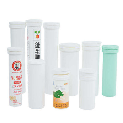Custom Empty Vitamin C Effervescent Tablet Bottle with Dry Offset Printing and Cap