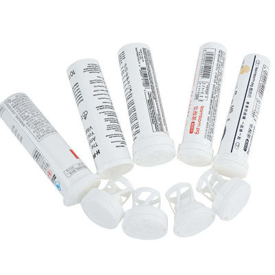 Custom Empty Vitamin C Effervescent Tablet Bottle with Dry Offset Printing and Cap
