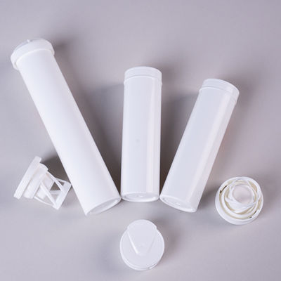 OEM Printing 30 40 50ml Vitamin C Effervescent Tablet Tubes Plastic Test Strip Vial Bottle Logo